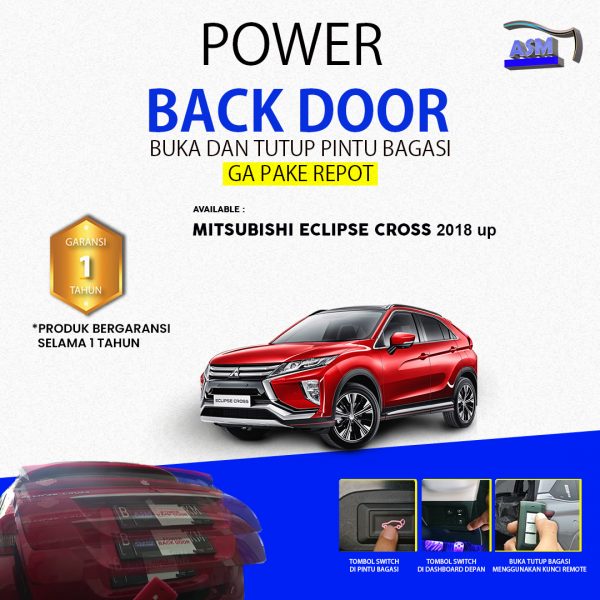 Power Back Door Pintu Bagasi Eclipse Cross