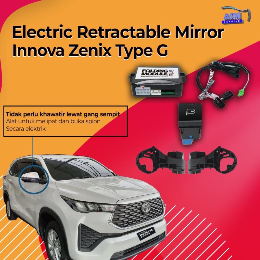 Retract Innova Zenix G Motor Spion Lipat Innova Zenix G Automatic Side Mirror