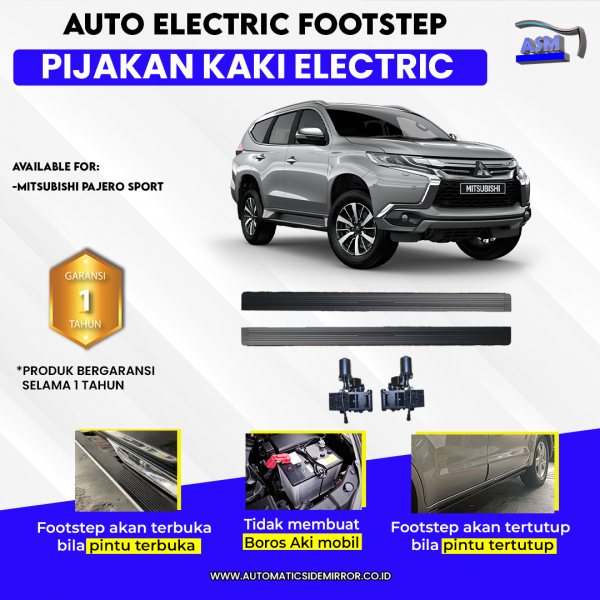 Footstep Pijakan Kaki Otomatis Mitsubishi Pajero 2016+