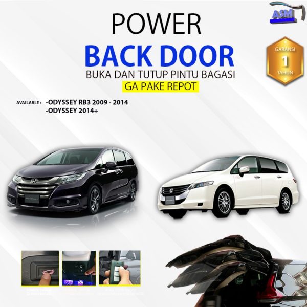 Power Back Door Pintu Bagasi Honda Odyssey RB3