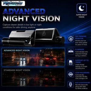 Dashcam Rekooda Night Vision